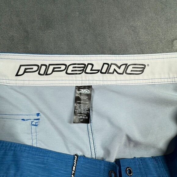 Pipeline Board Shorts Swim Trunks Mens 42 Tropical Blue,Orange,White Surfing Sun - Picture 7 of 8